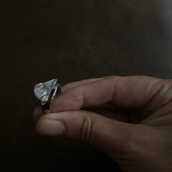 Laguna wave Ring Silver and Cubic Zirconia size 6 - Picture 6 of 11